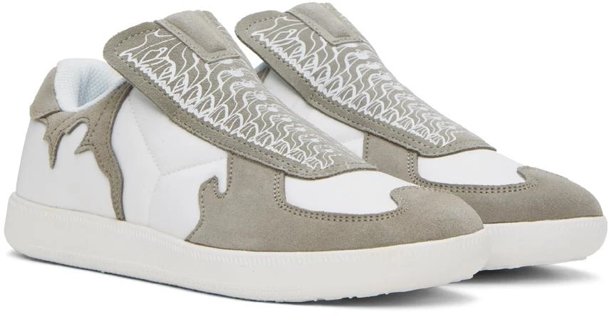 Youths in Balaclava White & Gray YAT Sneakers 4