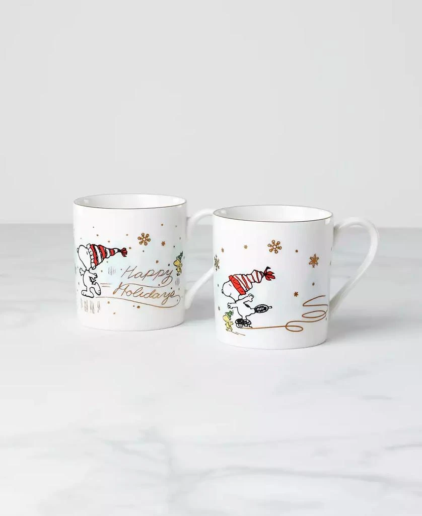 Lenox Peanuts Snoopy Skating Mugs, Set of 2, Exclusively at Macy’s 2