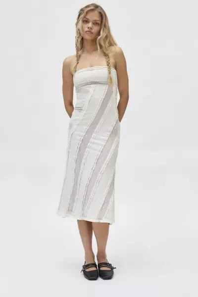 Kimchi Blue Kimchi Blue Sydney Asymmetric Lace Trim Strapless Midi Dress 3