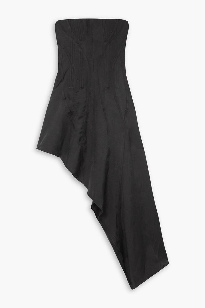 Stella McCartney Strapless asymmetric twill mini dress