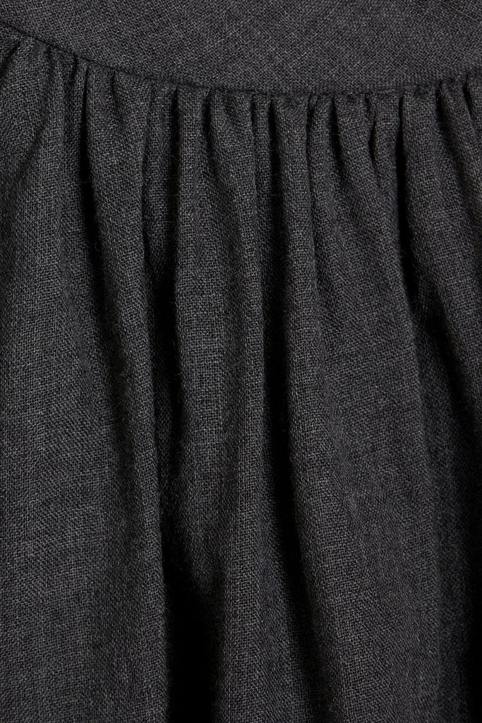 Brunello Cucinelli Sequin-embellished broderie anglaise-trimmed wool top 4