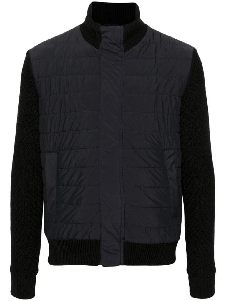 Herno Herno Nylon And Wool Bomber Jacket Jackets Compare
