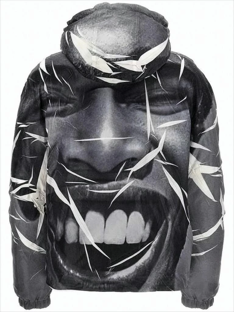 Diesel Padded Jacket with Bold Graphic Print 2