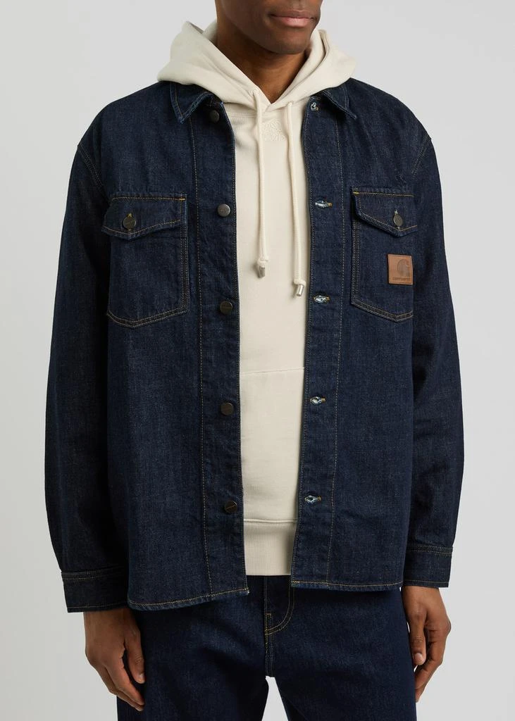 Carhartt WIP Lincoln logo denim overshirt 2