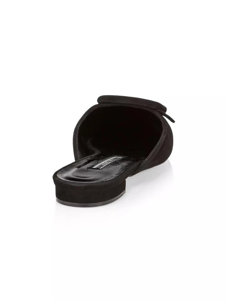 Manolo Blahnik Maysale Suede Flats 3
