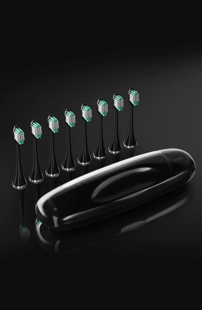 AquaSonic Black Series Ultra Sonic Whitening ToothBrush with 8 DuPont Brush Heads & Travel Case 5