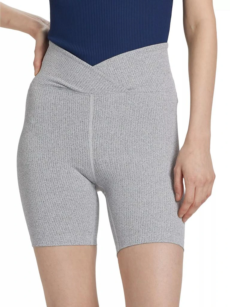 Year Of Ours Rib-Knit V-Waist Bike Shorts 3