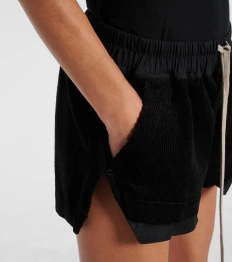Rick Owens Fog cotton and linen shorts 5