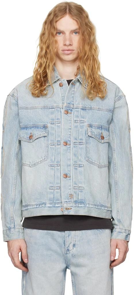 Ksubi Blue Doubledown Oh G Paragon Kraft Denim Jacket 1