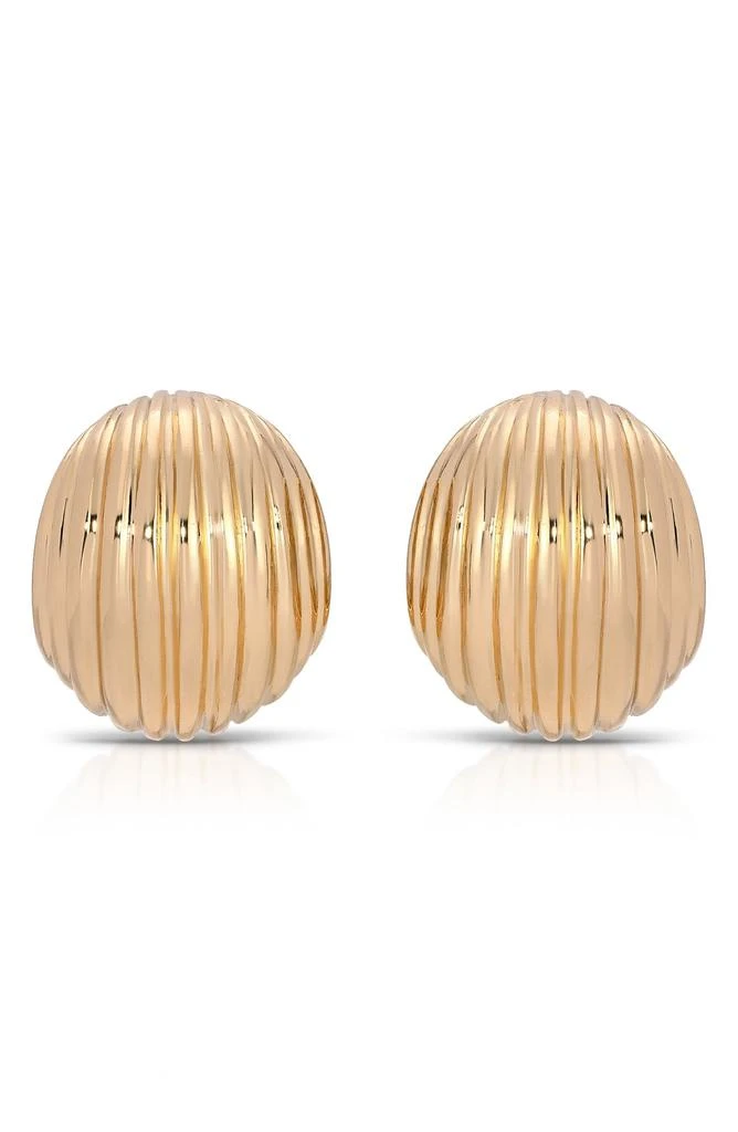 Ettika Jewelry Textured Half Hoop Earrings 2