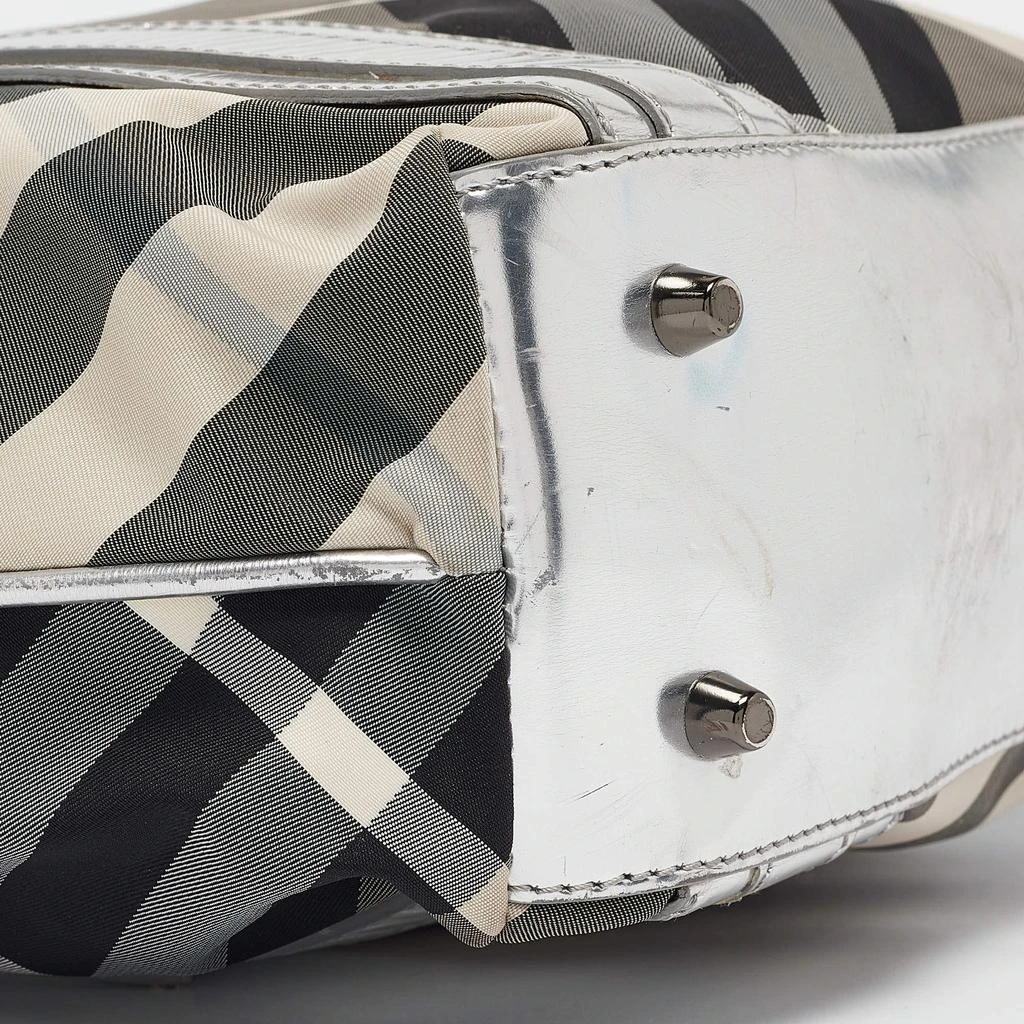 Burberry Burberry Silver Beat Check Nylon Victoria Tote 17