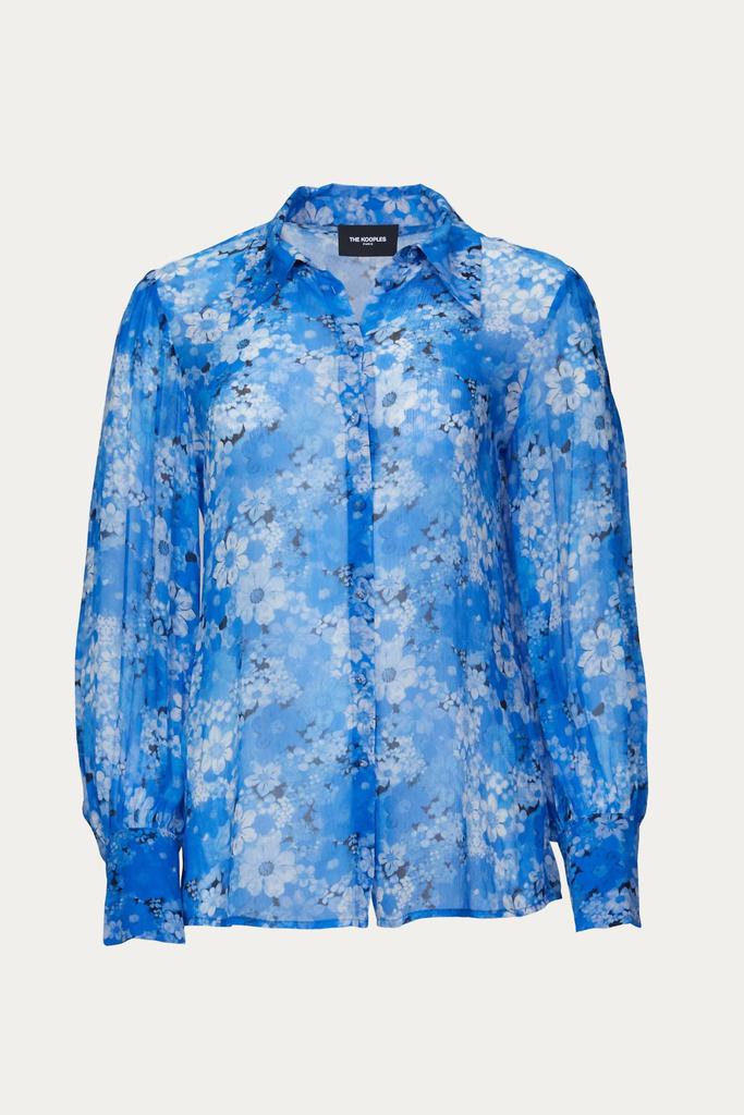 The Kooples FLORAL MOTIF BLOUSE