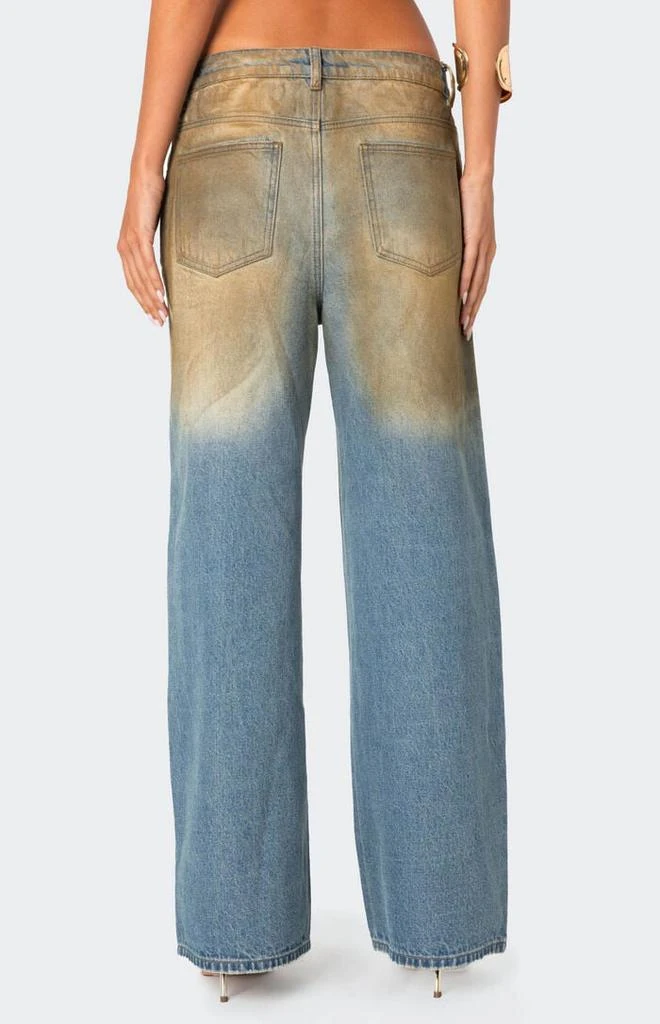 Edikted Muddy Washed Low Rise Jeans 4