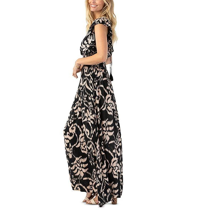 Tiare Hawaii Dahlia Tie Dye Cover Up Maxi Dress 6