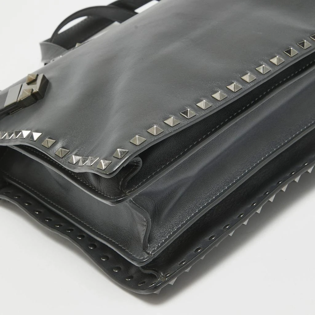 Valentino Valentino Black Leather Rockstud Briefcase Laptop Bag 12
