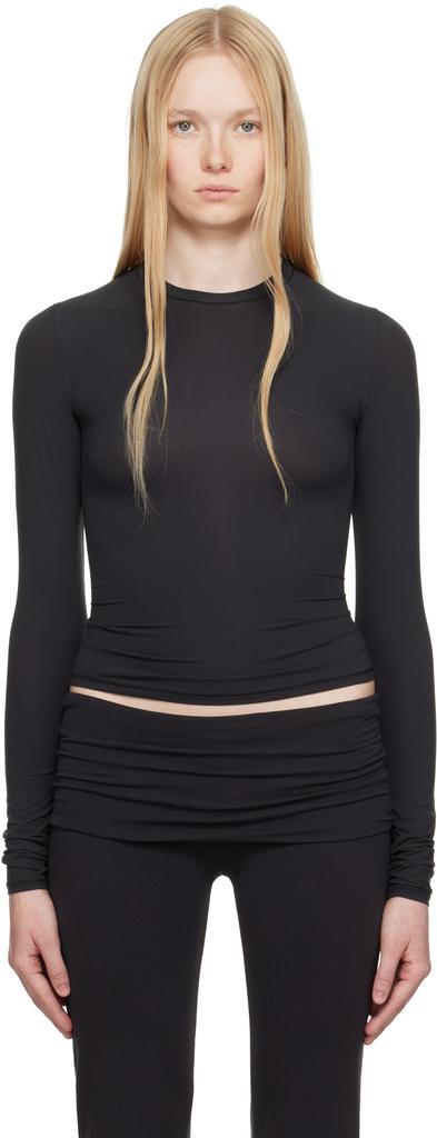 SKIMS Black Fits Everybody Long Sleeve T-shirt