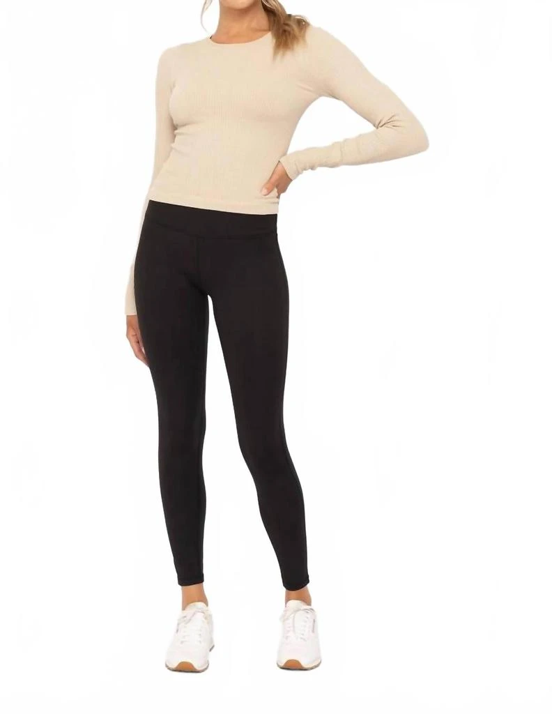 mono b Women
s Keep It Moving Leggings In Black 5