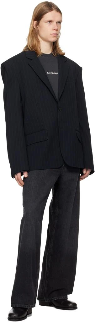 Acne Studios Black Baggy Fit 1981M Jeans 4