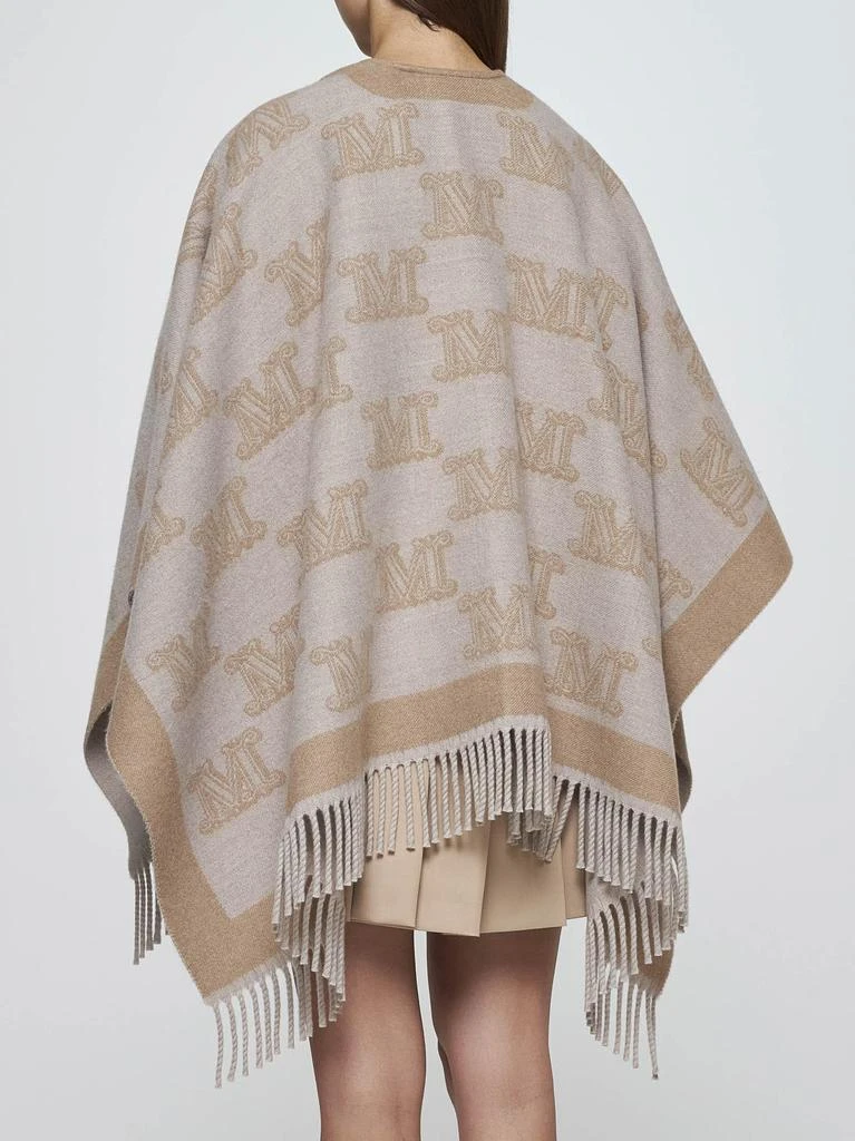 Max Mara Frine Safety-pin Wool Poncho 4