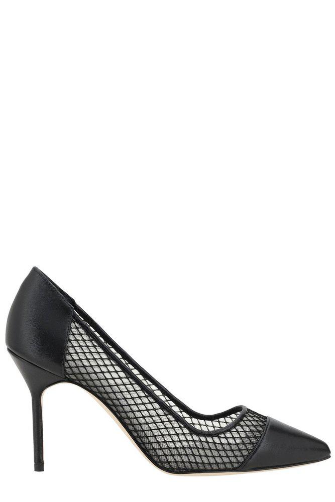 Manolo Blahnik Manolo Blahnik Capcour Mesh-Panelled Pumps