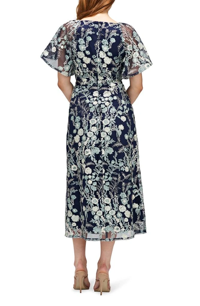 JS Collections Elsie Floral Embroidered Midi Dress 2
