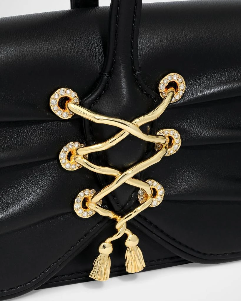 Alexis Bittar Lace-Up Leather Wristlet 5