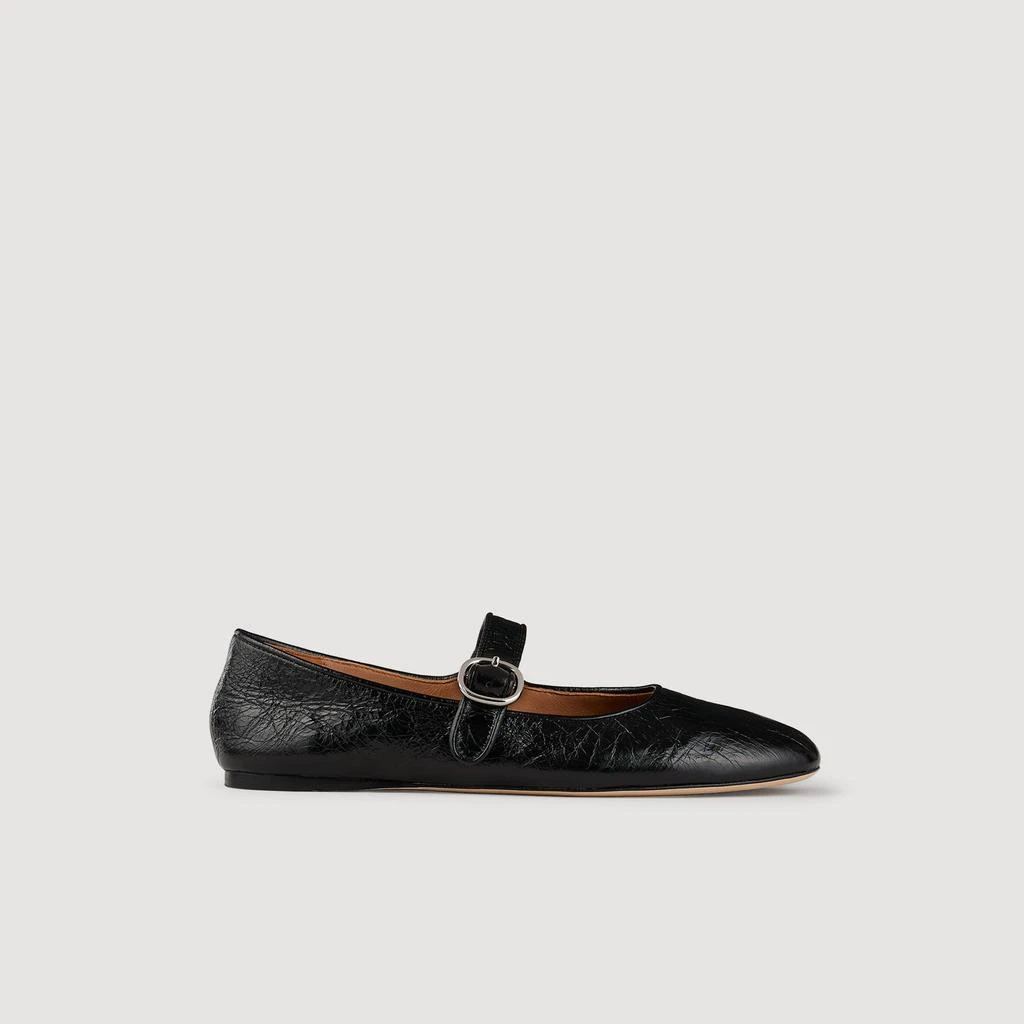 Sandro Shiny leather ballet flats 1