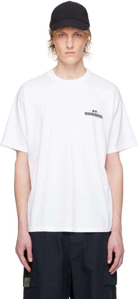 Neighborhood White Printed T-Shirt