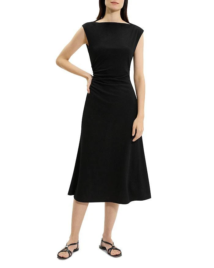 Theory Boat Neck Midi Dress