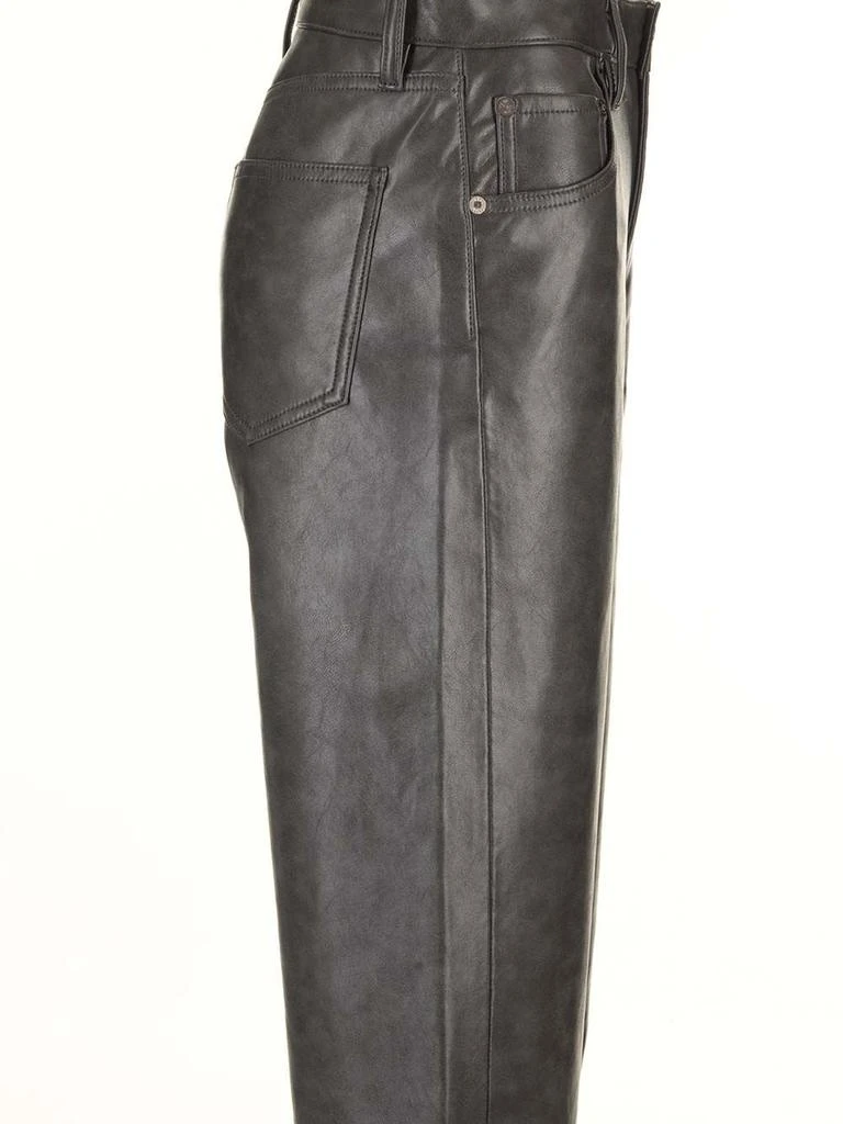 AGOLDE AGOLDE Leather Curved-Leg Pants 3