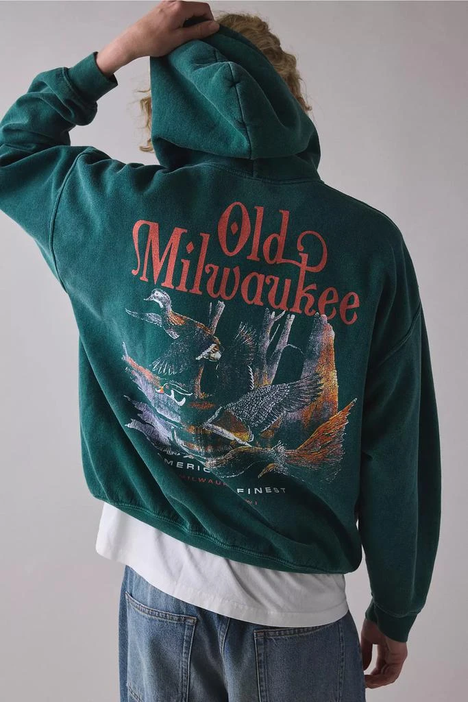 Shop Old Milwaukee Duck Graphic Hoodie Sweatshirt on Sale at