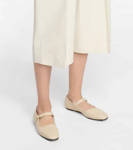The Row Ava leather ballet flats 4