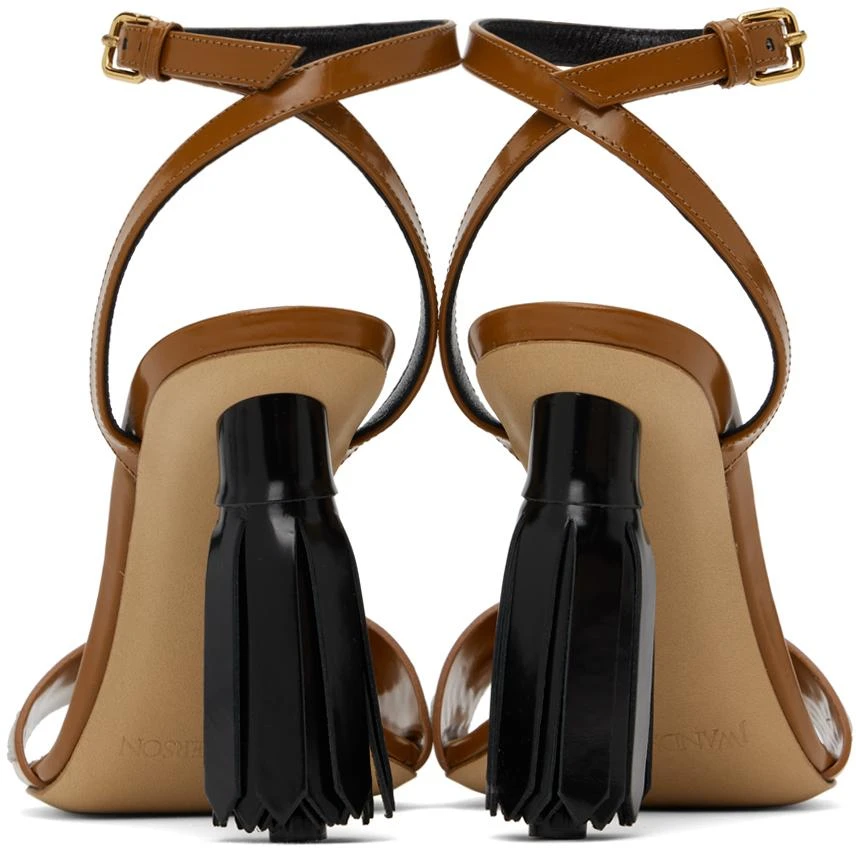 JW Anderson Tan Tassel Heeled Sandals 2