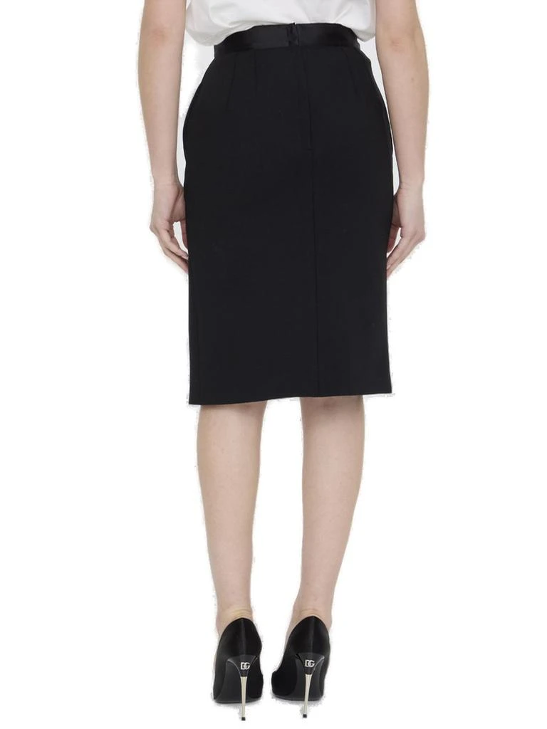 Dolce & Gabbana Dolce & Gabbana Satin Waistband Midi Pencil Skirt 2
