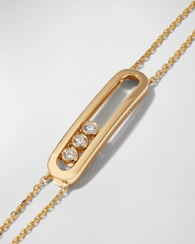 Messika MOVE CLASSIC 18K YELLOW GOLD 3-DIAMOND BRACELET 3