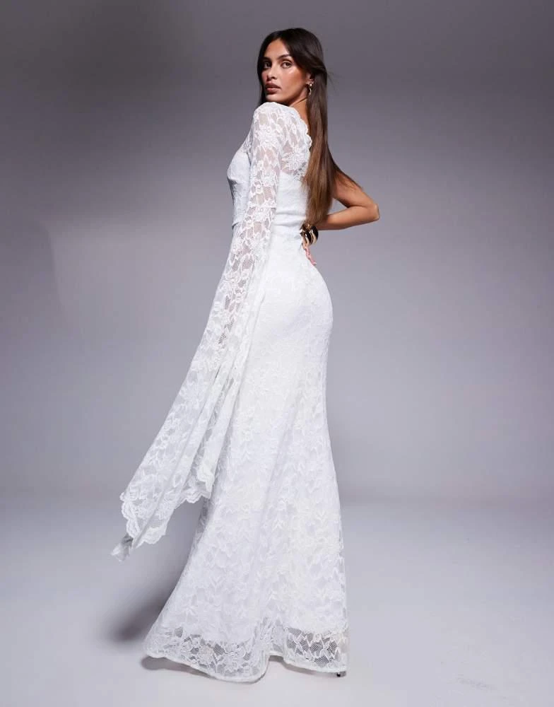 Goddiva One shoulder scalloped neck maxi dress in white  On Sale Now with  Up to 31% Off | Discover Exclusive Deals & Savings at BeyondStyle   Authentic Goddiva Home|women with Limited-Time