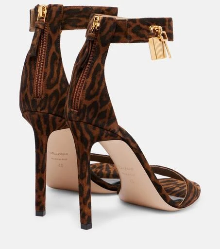 Tom Ford 105 leopard-print leather sandals 2