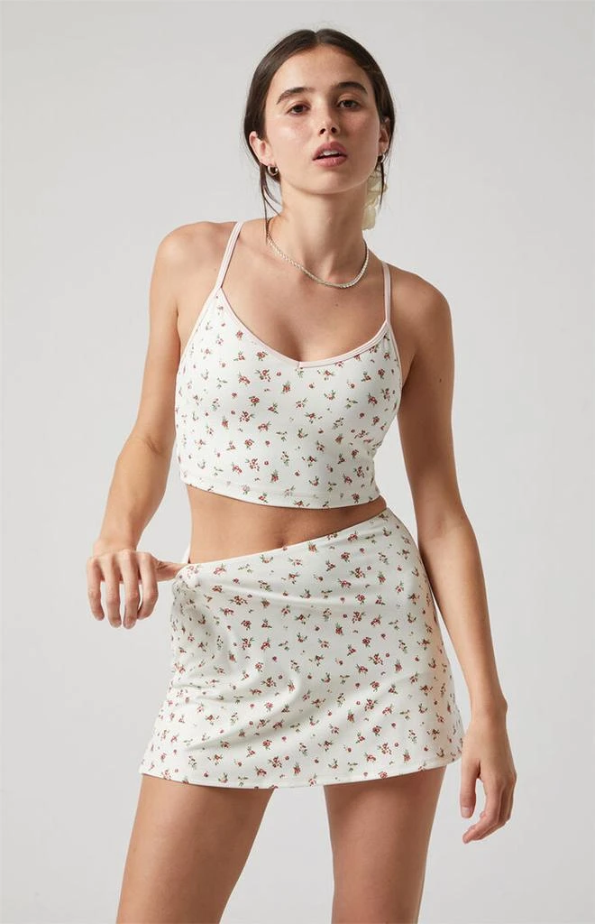 PAC 1980 PAC WHISPER Active Floral Charlie X-Back V-Neck Sports Bra 3