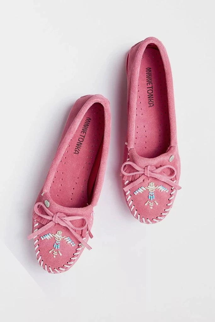 Minnetonka Minnetonka  Women's Thunderbird Animikii Suede Beaded Moccasin