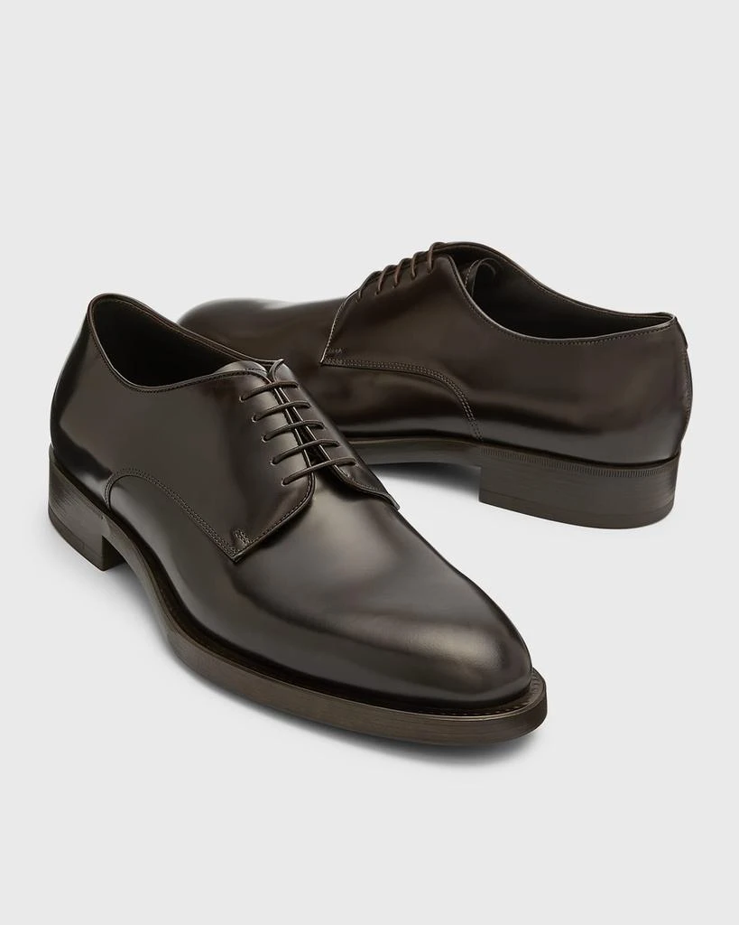 Giorgio Armani Men's Leather Derby Shoes 8