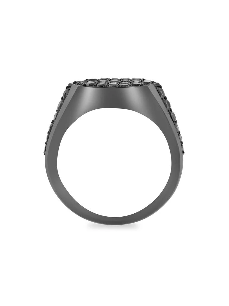 Effy Sterling Silver 
2.50 TCW Black Spinel Ring 3