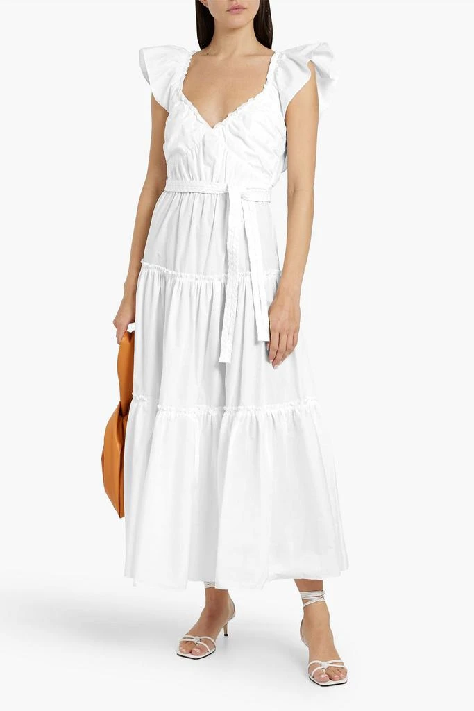 Derek Lam Anastasia tiered cotton-poplin midi dress 2