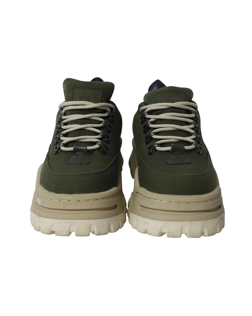 Eytys Eytys Chunky Angel Sneakers in Army Green Canvas 2