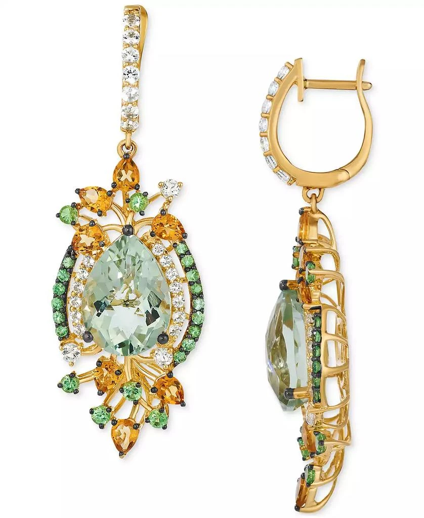 Le Vian Multi-Gemstone Statement Charm Hoop Earrings (13-3/4 ct. t.w.) in 14k Yellow Gold 2