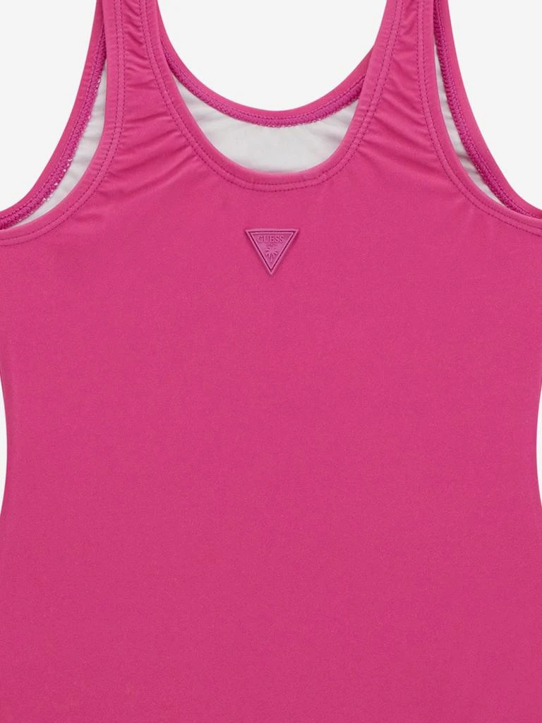 GUESS Girls Logo Swimsuit in Pink 4