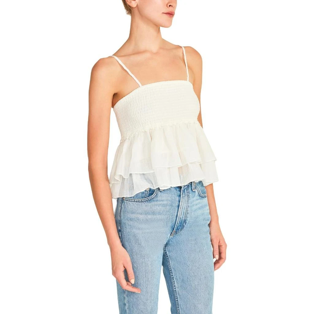 BB Dakota by Steve Madden Smock Signals Womens Cropped Ruffled Tank Top 2