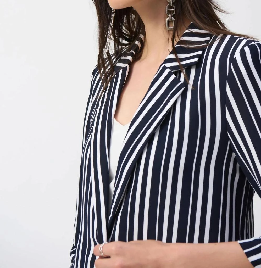 JOSEPH RIBKOFF Joseph Ribkoff - Stripe Boxy Blazer Jacket 3