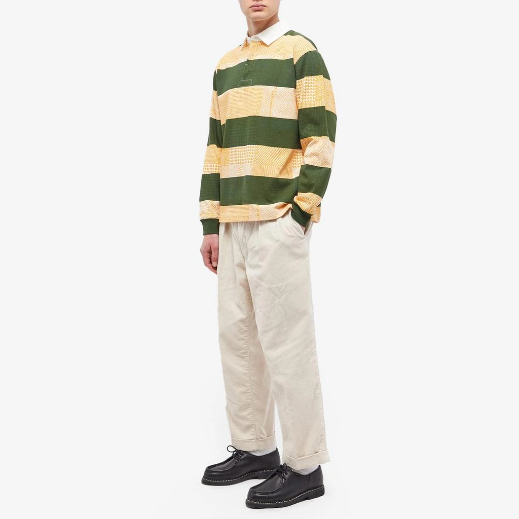 BEAMS PLUS END. x Beams Plus 'Ivy League' Overdye Patchwork Rugby Shirt 4