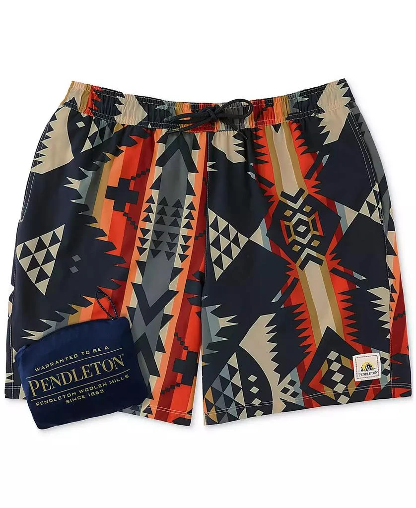 Pendleton Men's Printed 7" Packable Swim Trunk 4