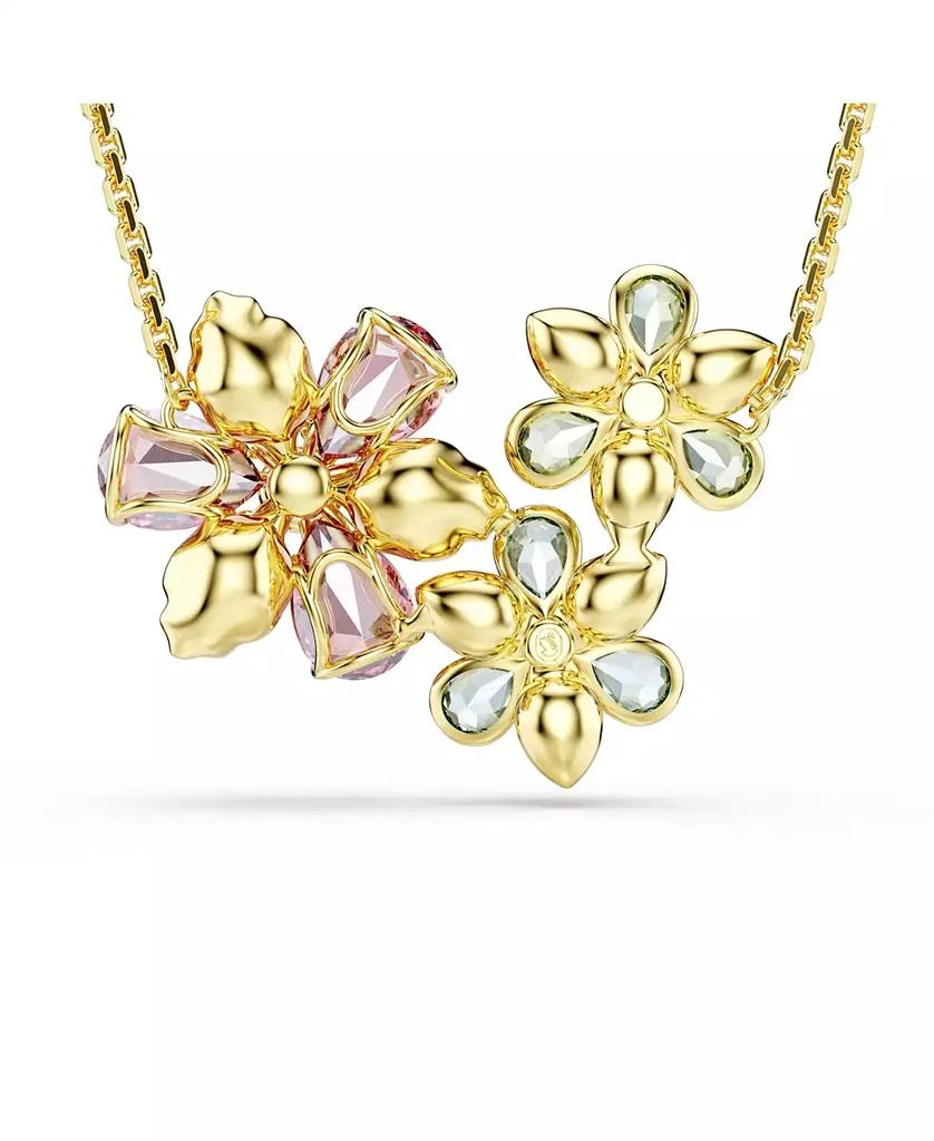 Swarovski Idyllia Mixed Cuts Flower Gold-Tone Plated Pendant Necklace 3
